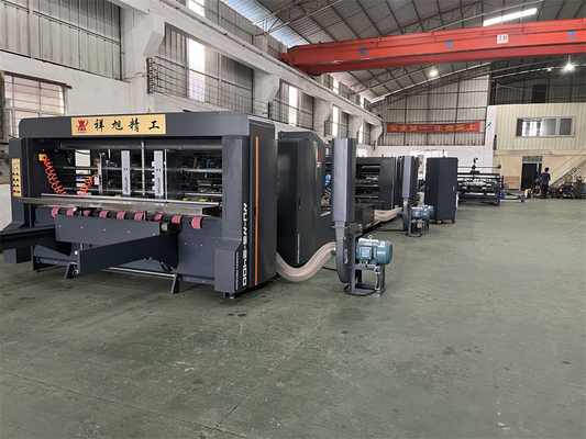 70kw Otomatis Corrugated Box Folder Gluer Mesin High Speed Precision Stitching