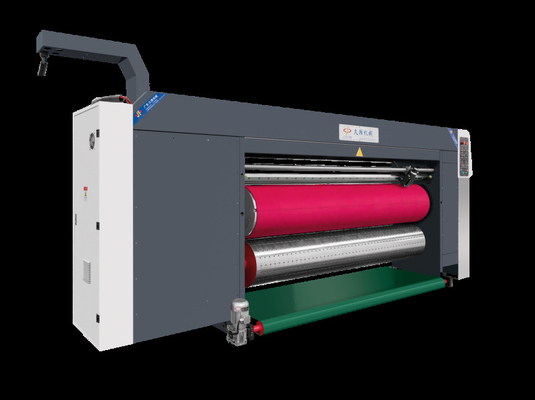 Warna Putih G6-0920 Kardus bergelombang Tekanan Bebas Struktur Isi Utama Ekor Transfer Vakum 4 printer warna + Slotter + Die Cutter + Vibrator + Stacker