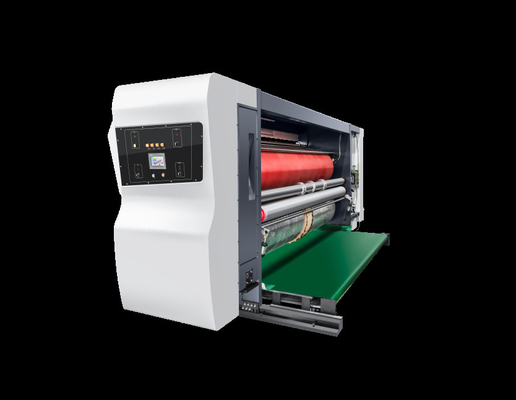 380V/50Hz/3Ph Otomatis Baja Flekso Pencetakan Kotak Kardus Slotting Die Cutting Machine Semua Dikendalikan Komputer