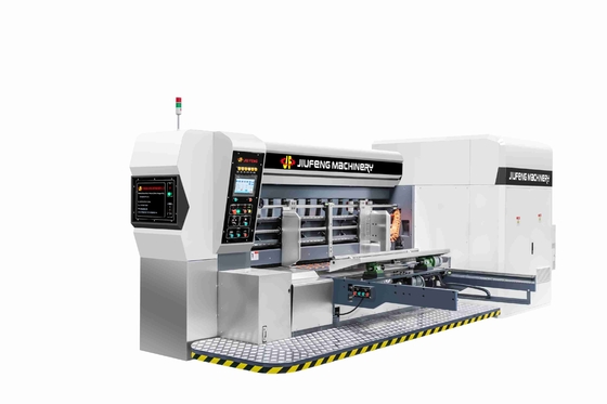 1.5-11MM Ketebalan G6-0924 Lead Edge Feeder 4 Color Printer + Slotter + Die Cutter + Folder Gluer Inline
