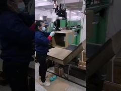 Karton Stitcher Servo ganda otomatis dorong manual Stitcher