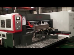 Mesin Pemotong Die Kotak Karton Flekso Percetakan Baja 380V / 50Hz / 3Ph Untuk Pembuatan Kotak Karton