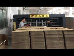 70kw Otomatis Corrugated Box Folder Gluer Mesin High Speed Precision Stitching