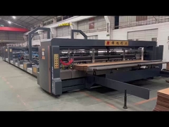 Operasi yang lancar Automatic Folder Gluer Stitcher Listrik untuk jahitan tunggal